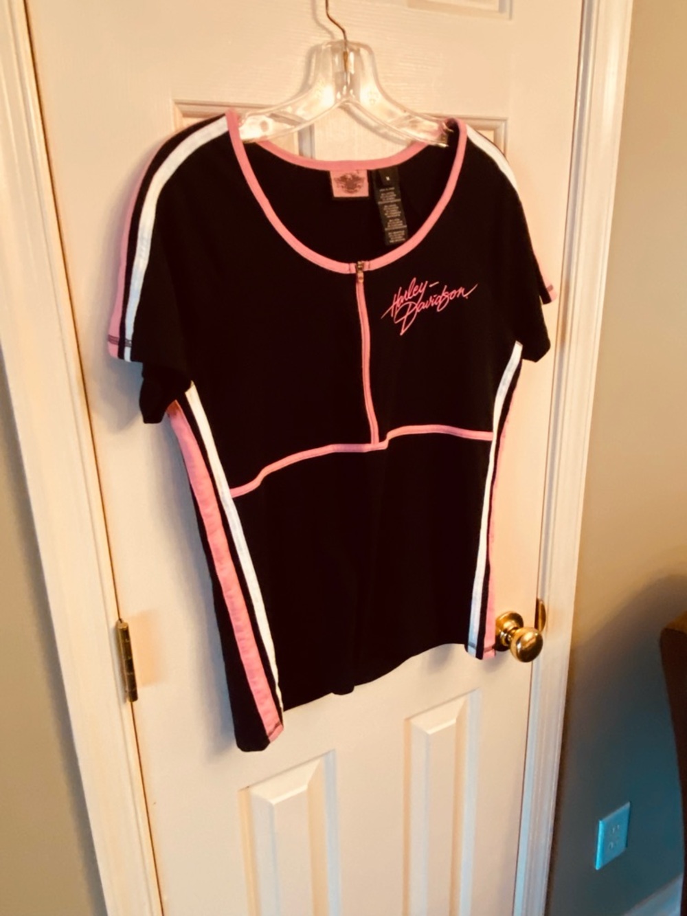 Harley-Davidson Black and Pink Trim Women’s Tee